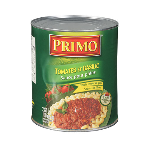 Sauce tomate/basilic Primo (6x2.84L)